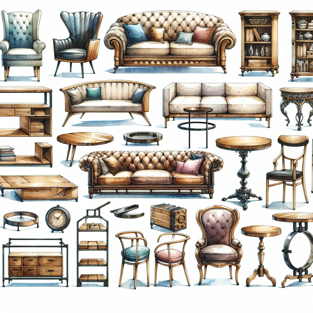 Types Of Furniture फर्नीचर के प्रकार