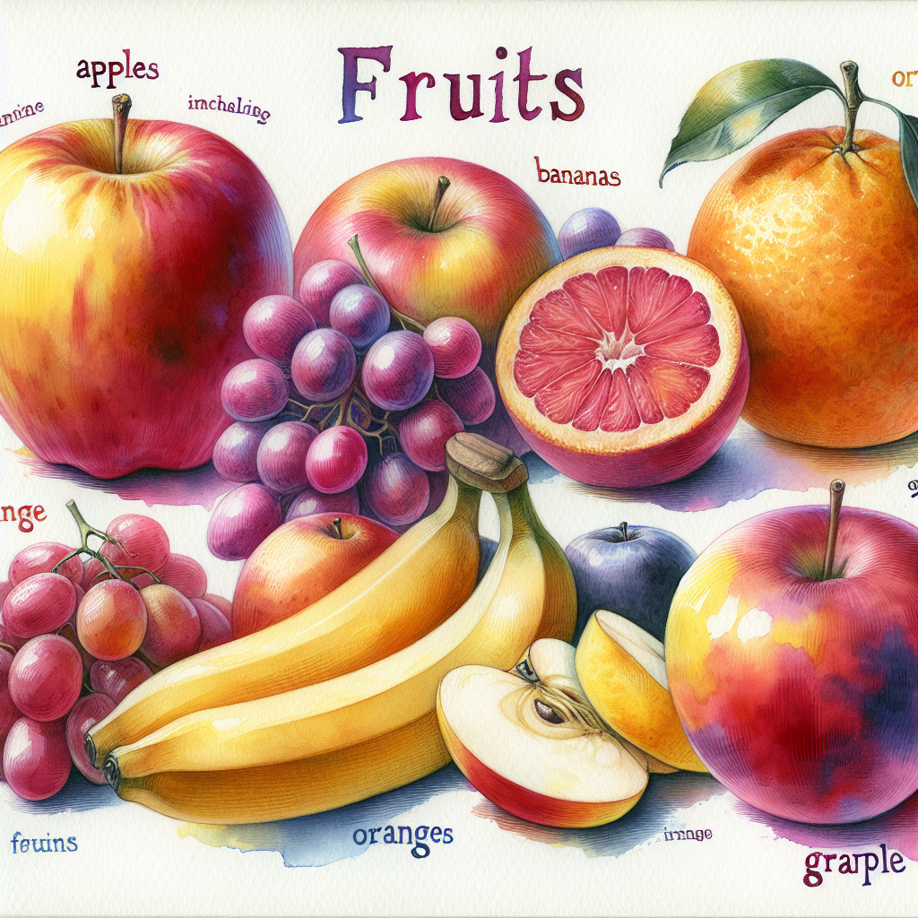 10 Mcqs Quiz On  Very Basic Usage Of Names Of Fruits