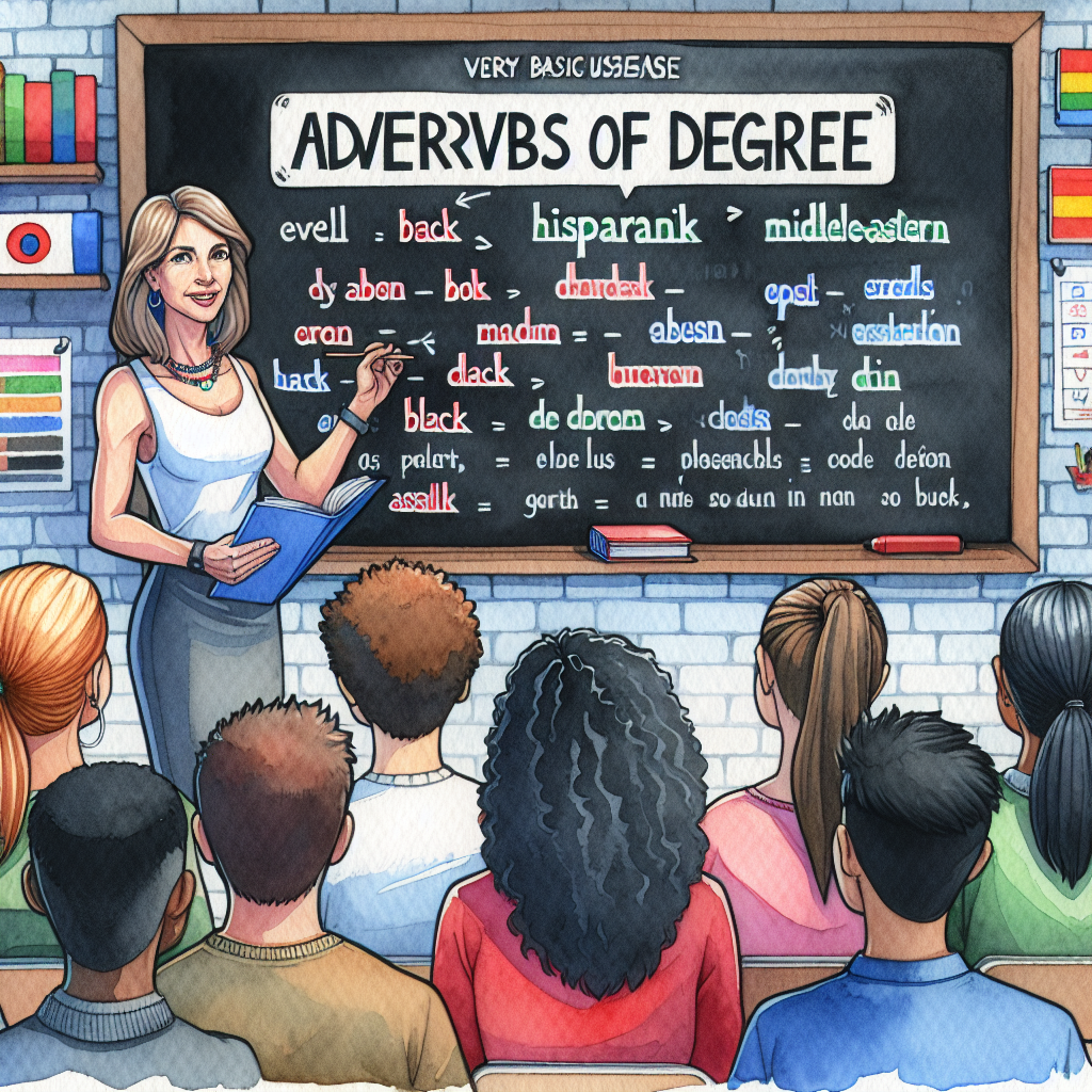 10 MCQS Quiz On Very Basic Usage Of Adverbs Of Degree