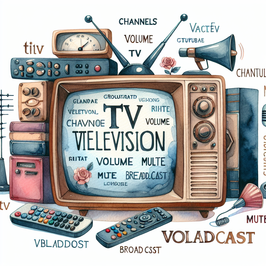 10 MCQS quiz on the very basic usage of TV vocabulary