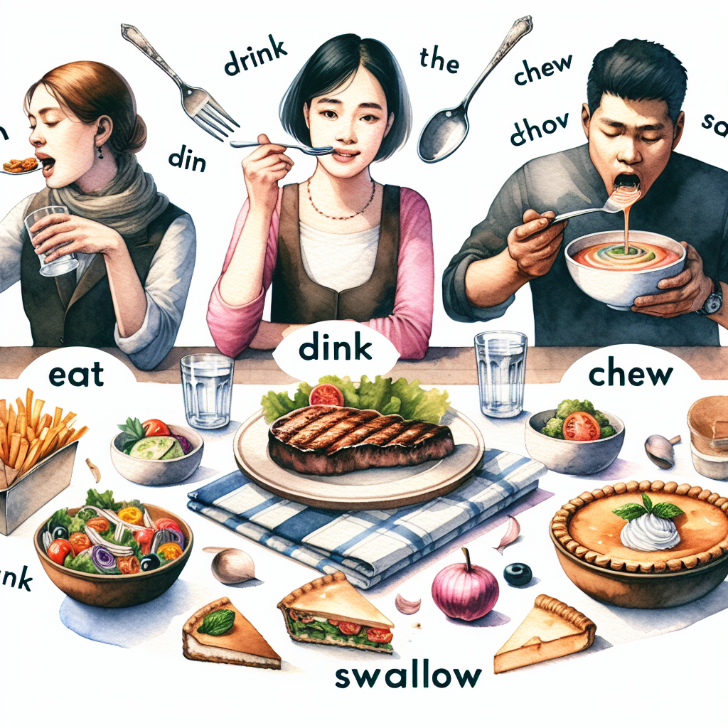 10 MCQS quiz on the very basic usage of eating vocabulary